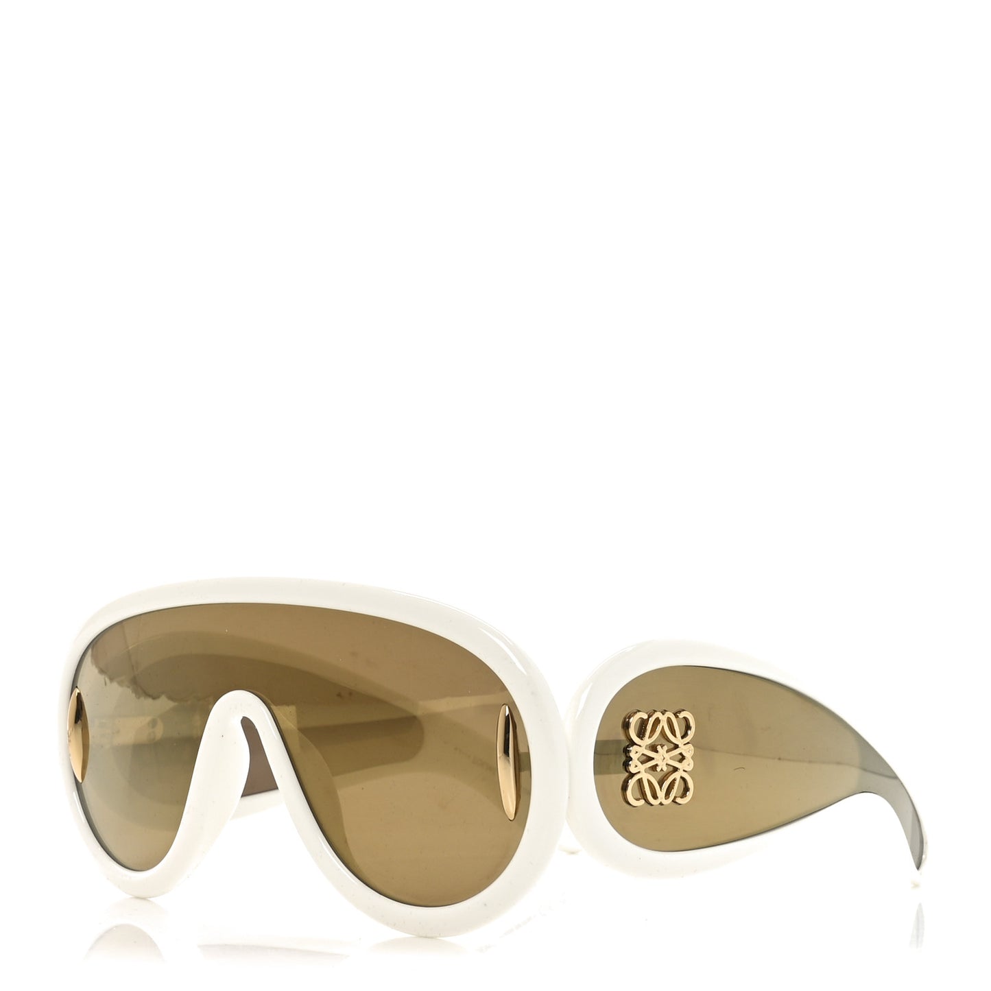 Acetate Anagram Wave Mask Sunglasses LW40108I Ivory