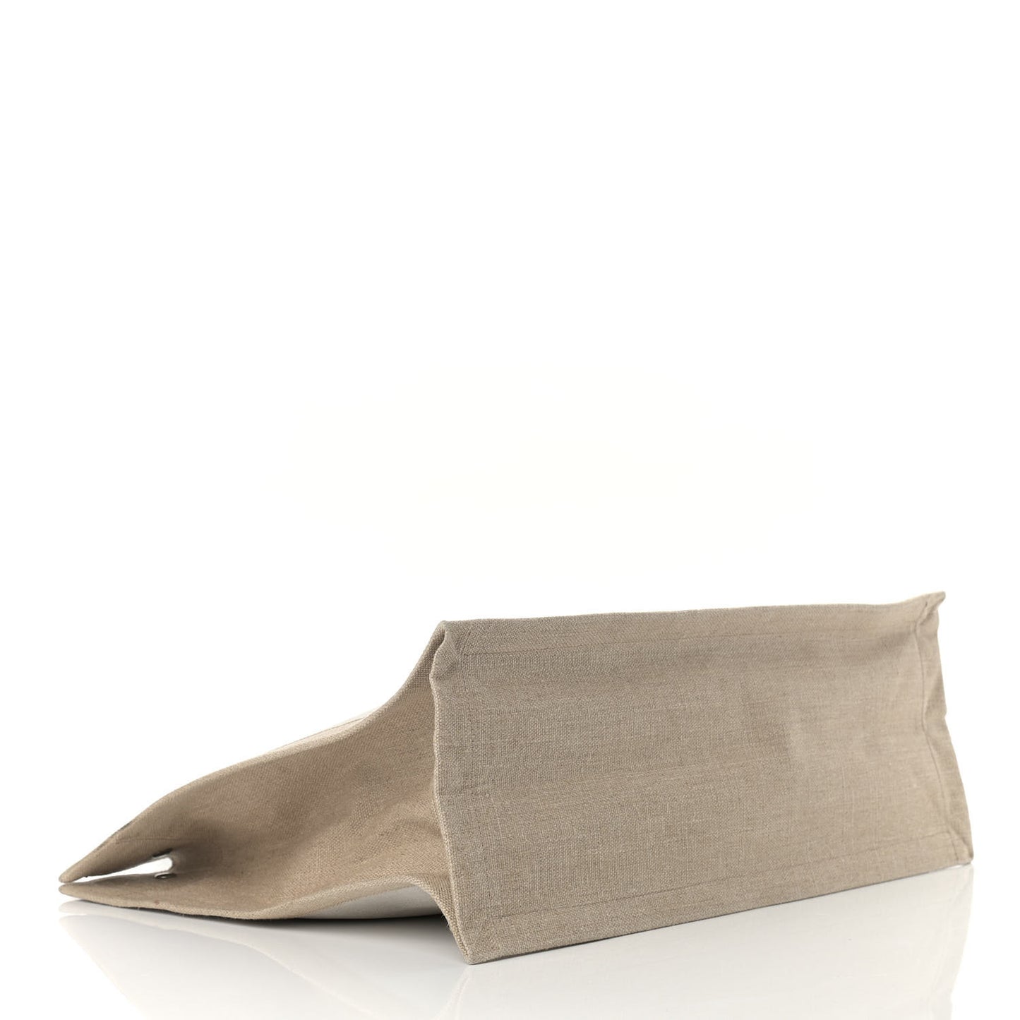 Linen Calfskin Rive Gauche Tote Optic White