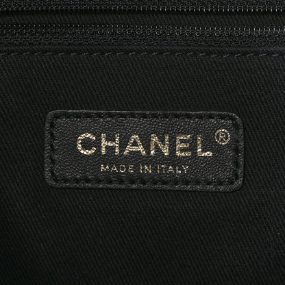 Chanel Mixed Fibers Calfskin Small Deauville Tote Black 6 of 10