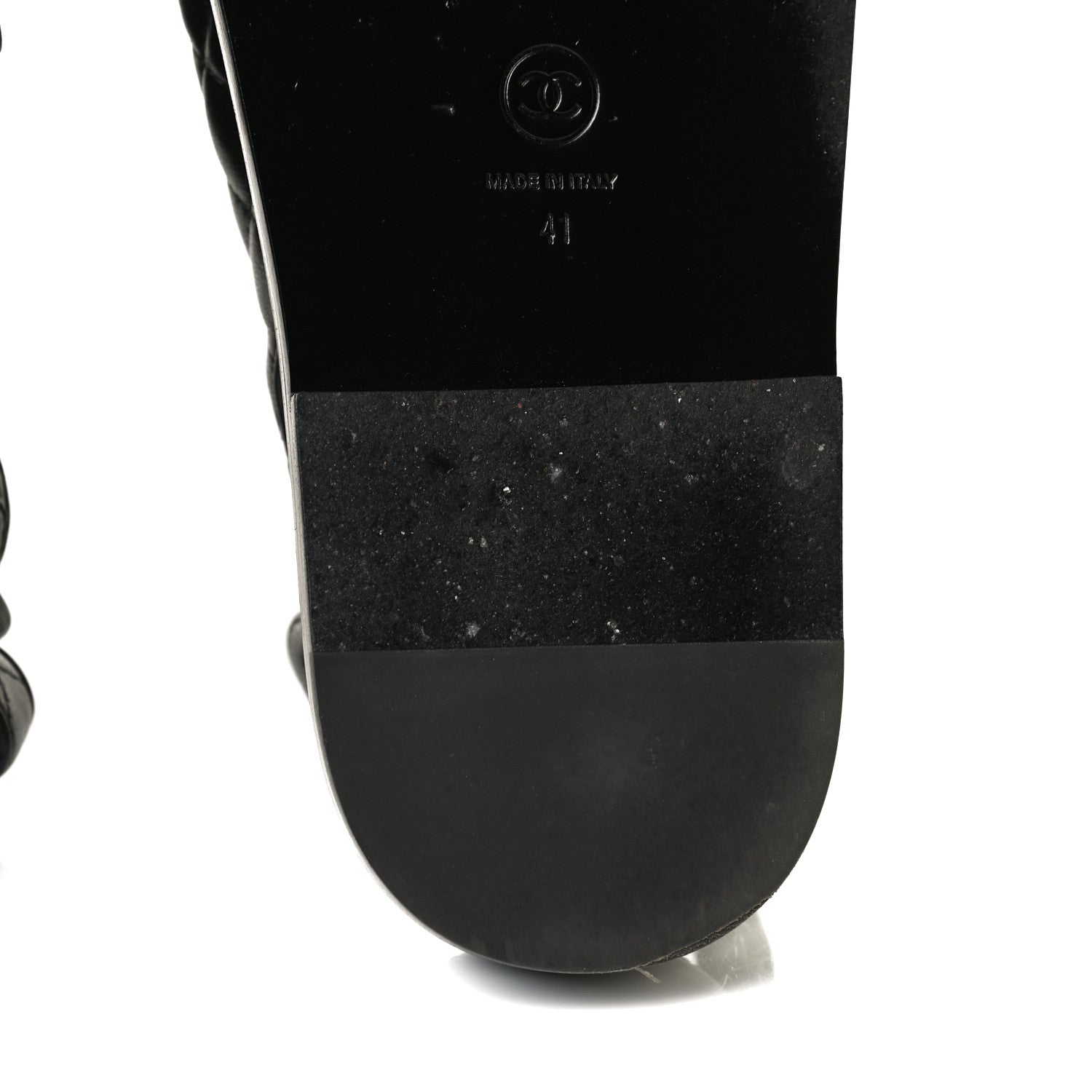 Chanel Lambskin Quilted Velcro Dad Sandals 41 So Black 10 of 12
