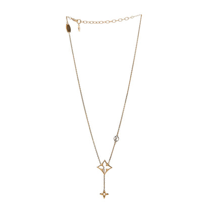 Louis Vuitton Metal LV Flowergram Necklace Gold 3 of 5