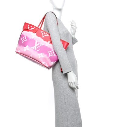 Louis Vuitton Monogram Escale Neverfull MM Rouge 2 of 12