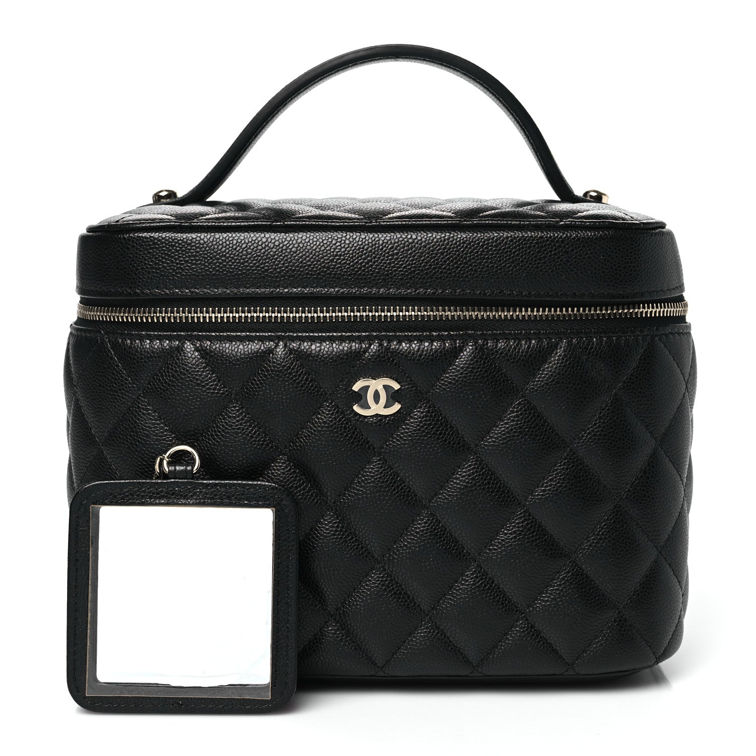 Chanel Caviar Quilted Large Vanity Pouch Black 2 of 11