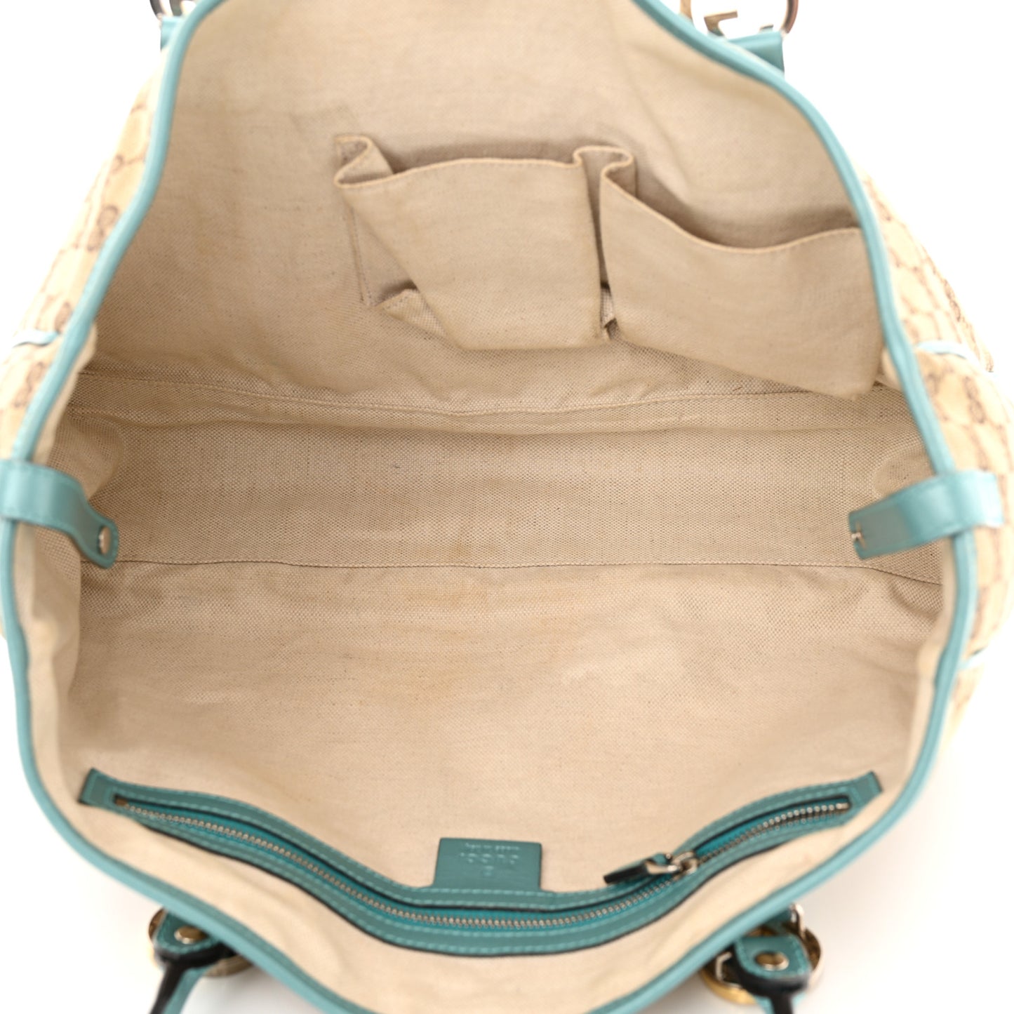 Monogram Medium Twins Shoulder Bag Turquoise