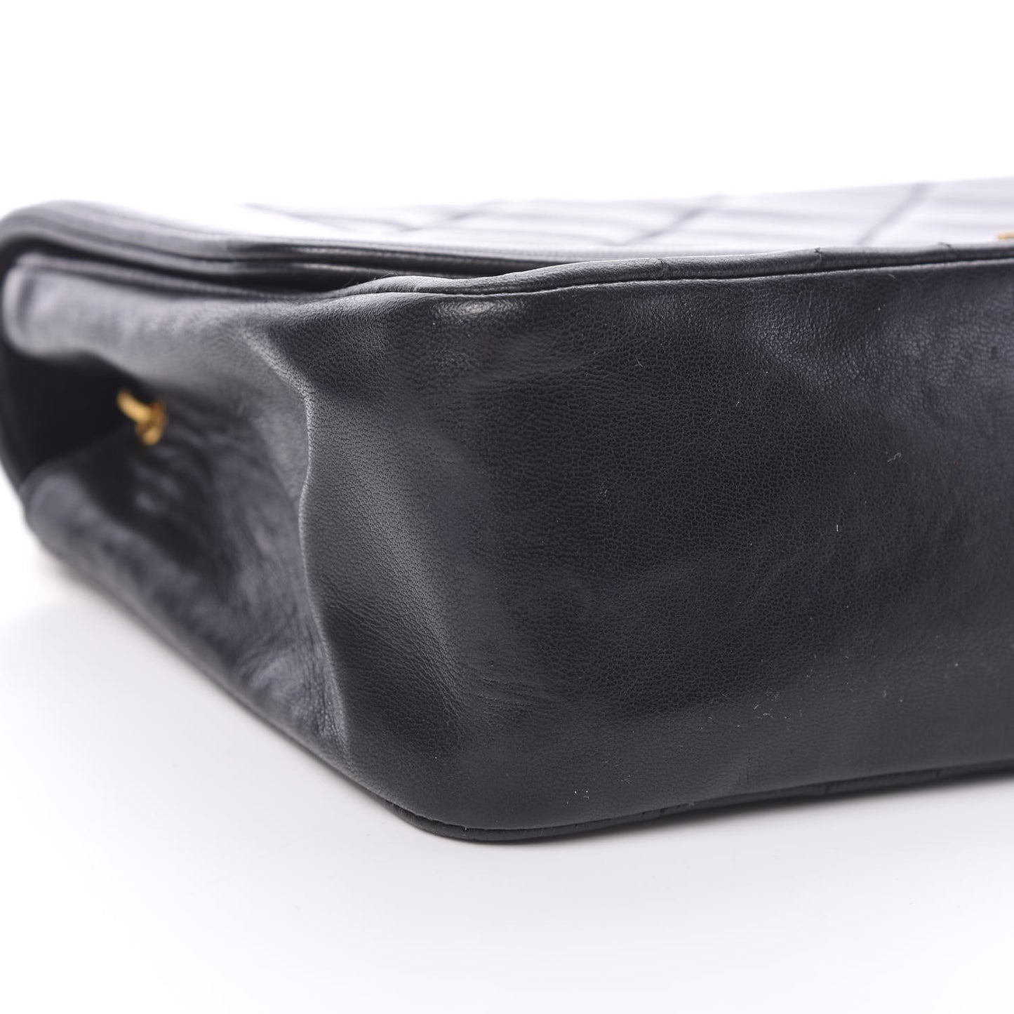 Lambskin Quilted Medium Single Flap Black