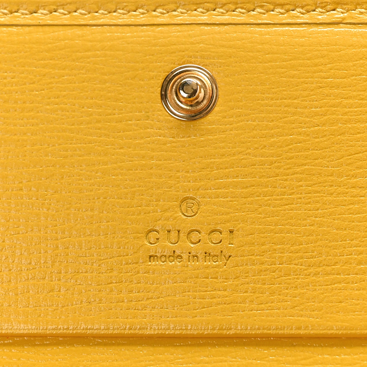 Azalea Calfskin GG Monogram Bi-Color Debossed Horsebit 1955 Card Case Wallet Dusty Azure Stone Topaz Deep Orange