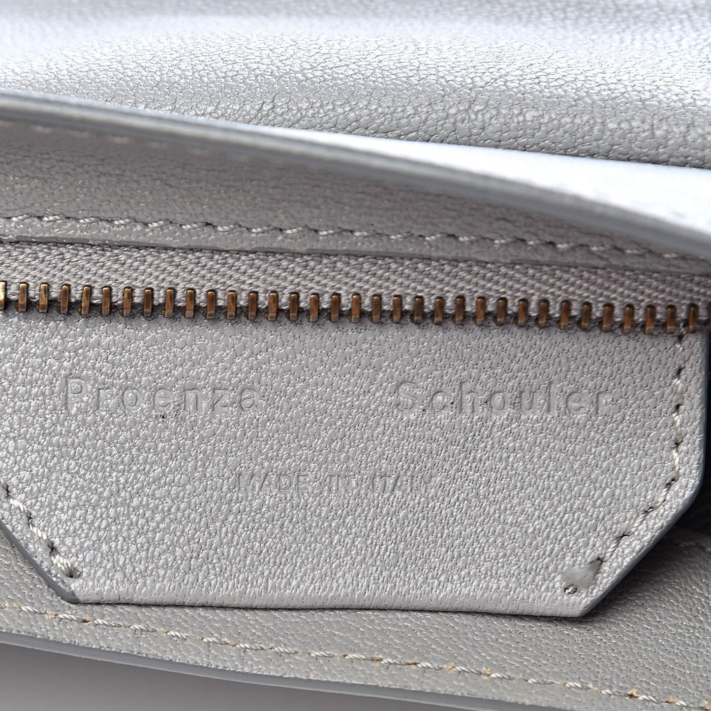 Lambskin PS1 Mini Pouch Messenger Concrete Grey