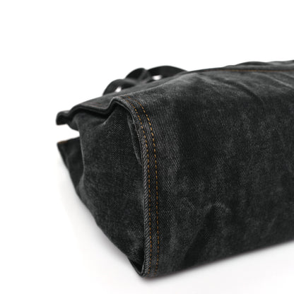 Telfar Denim Medium Shopping Bag Black 7 of 8