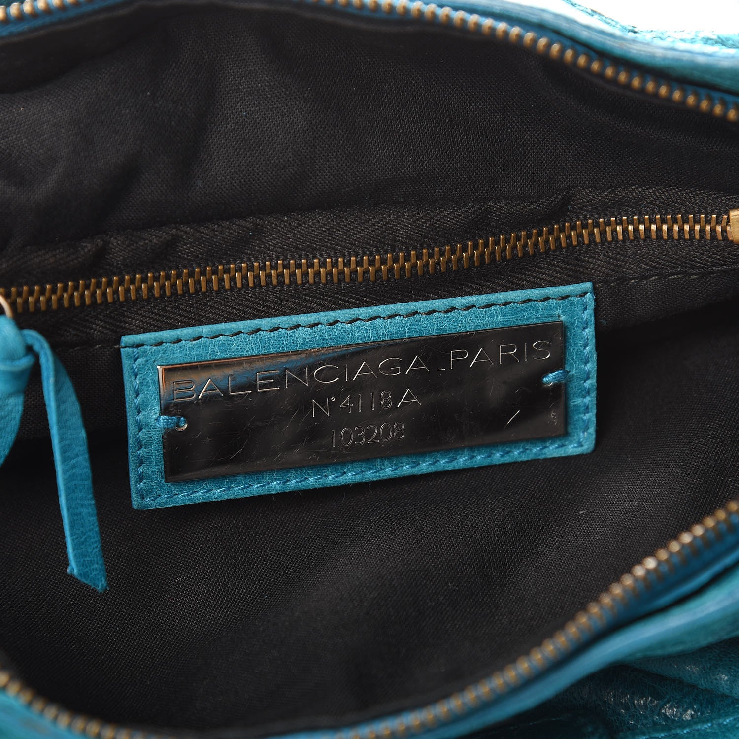 Balenciaga Chevre Classic Hardware First Turquoise 6 of 12
