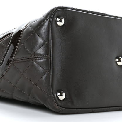 Chanel Calfskin Quilted Large Cambon Tote Brown 9 of 12