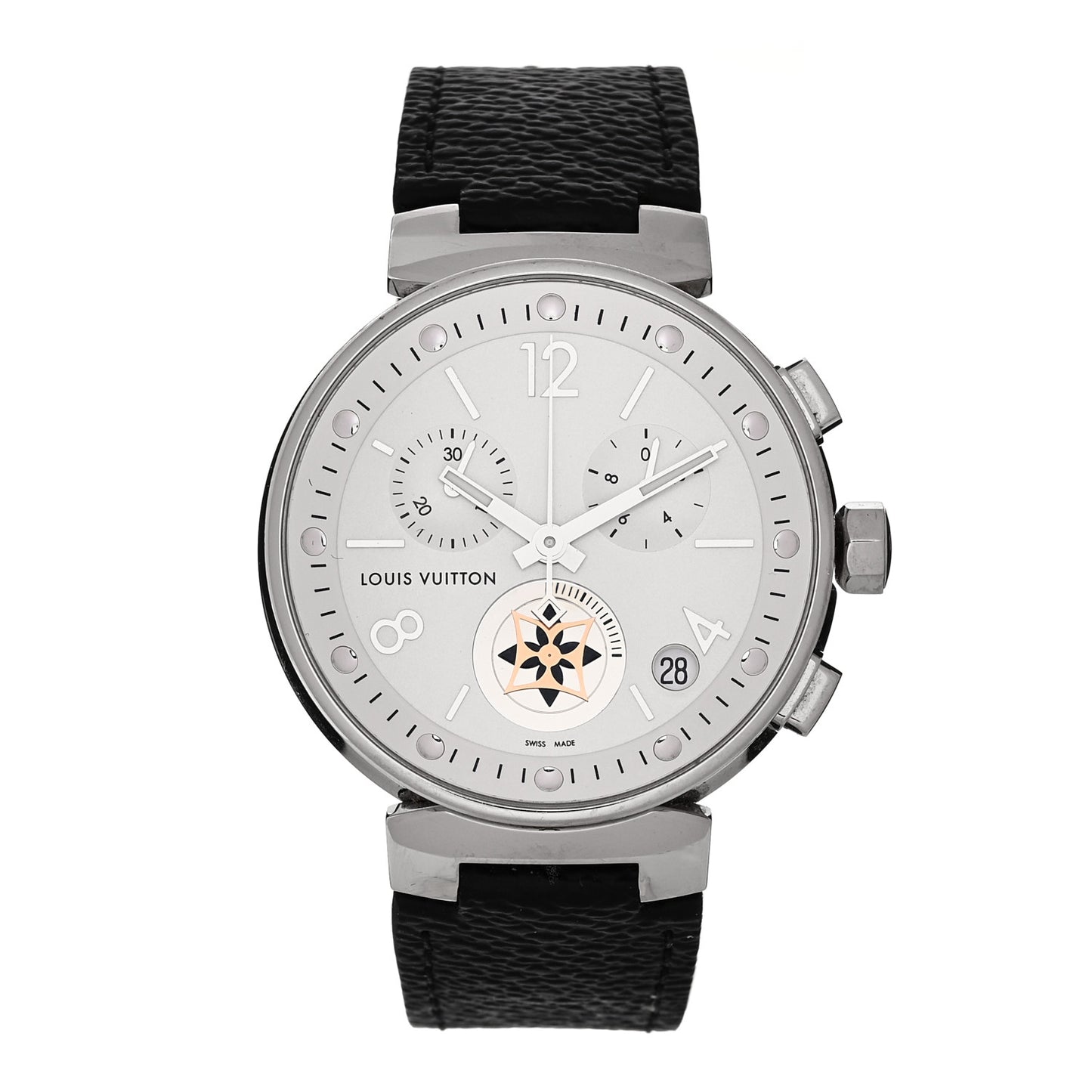 Stainless Steel Monogram 40mm Tambour Moon Star Quartz Watch