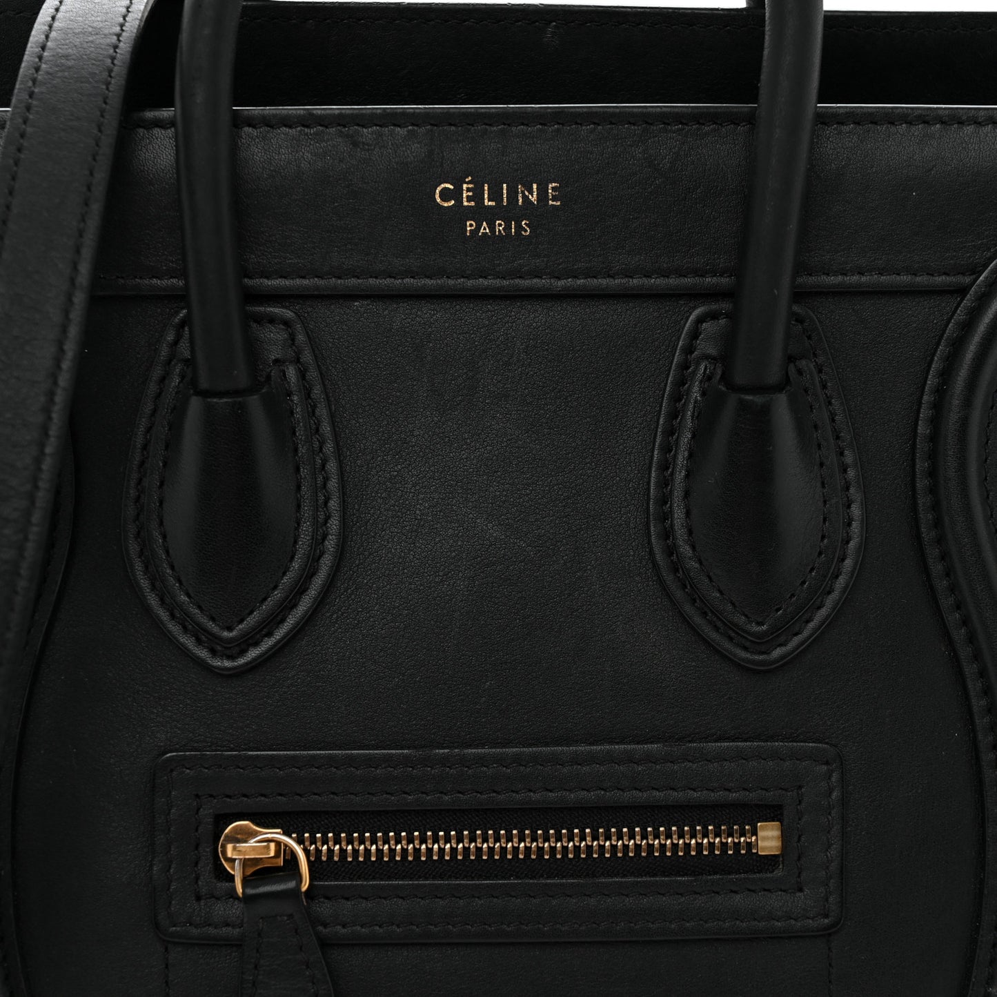 Smooth Calfskin Nano Luggage Black