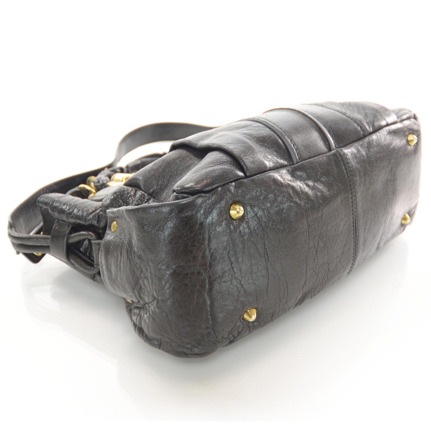 Leather Heloise Satchel Black