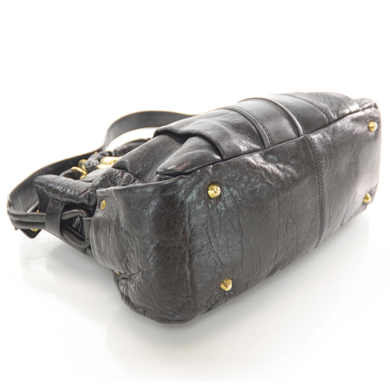 Chloe Leather Heloise Satchel Black 4 of 8