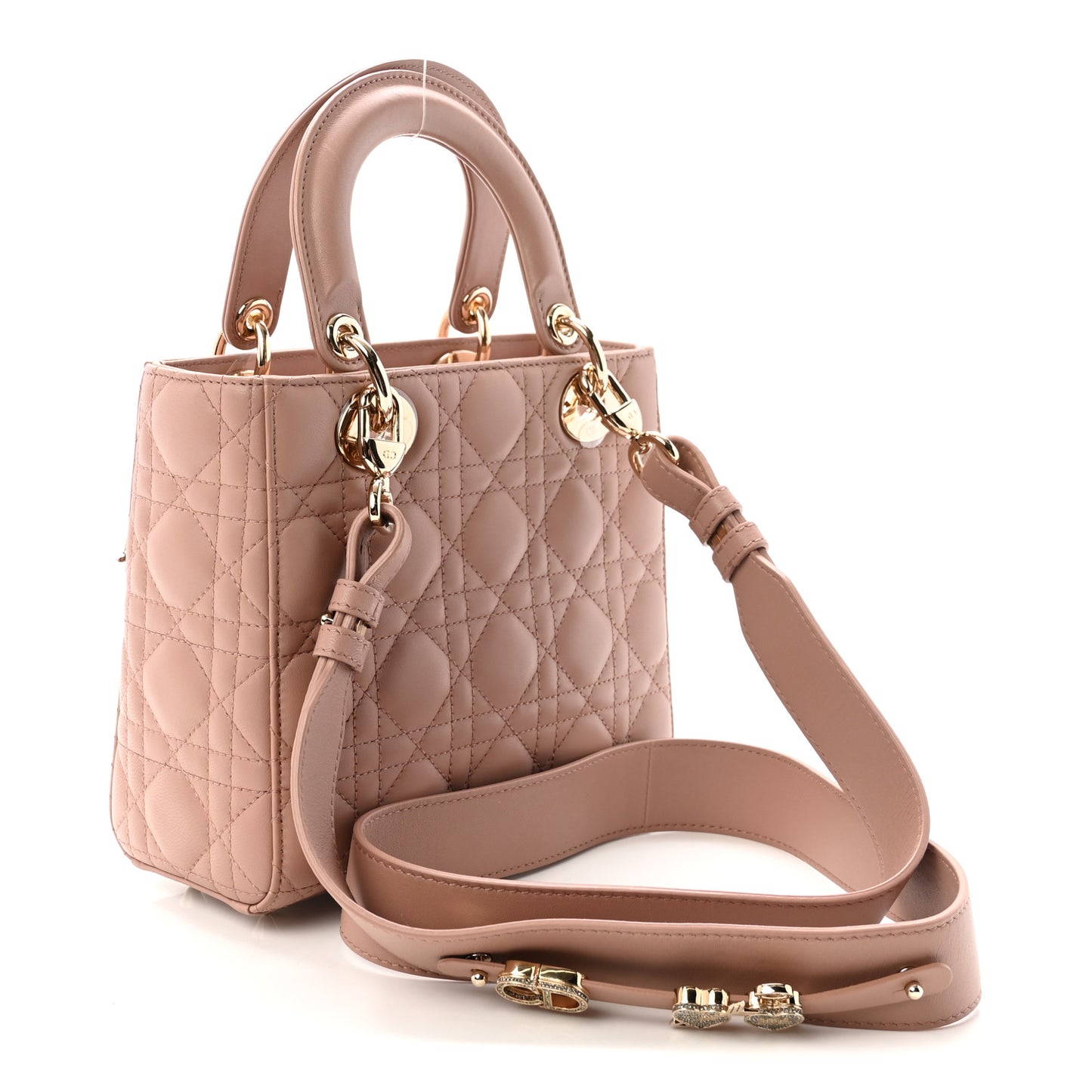 Lambskin Cannage Small Lucky Badges My Lady Dior Fard