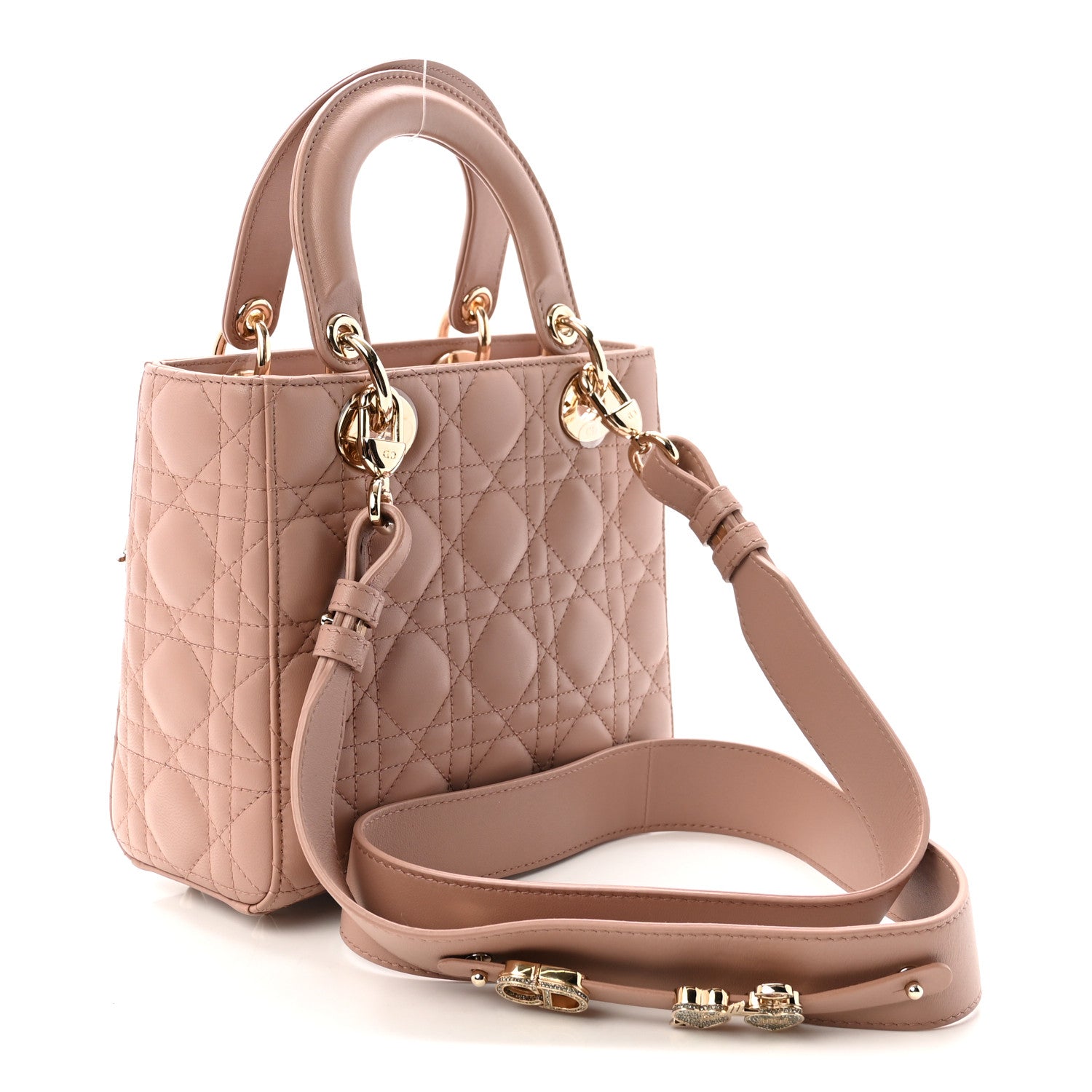 Christian Dior Lambskin Cannage Small Lucky Badges My Lady Dior Fard 3 of 9