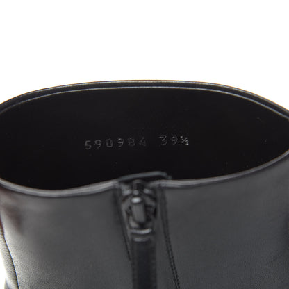 Balenciaga Sheepskin Typo Ankle Booties 39.5 Black 8 of 10