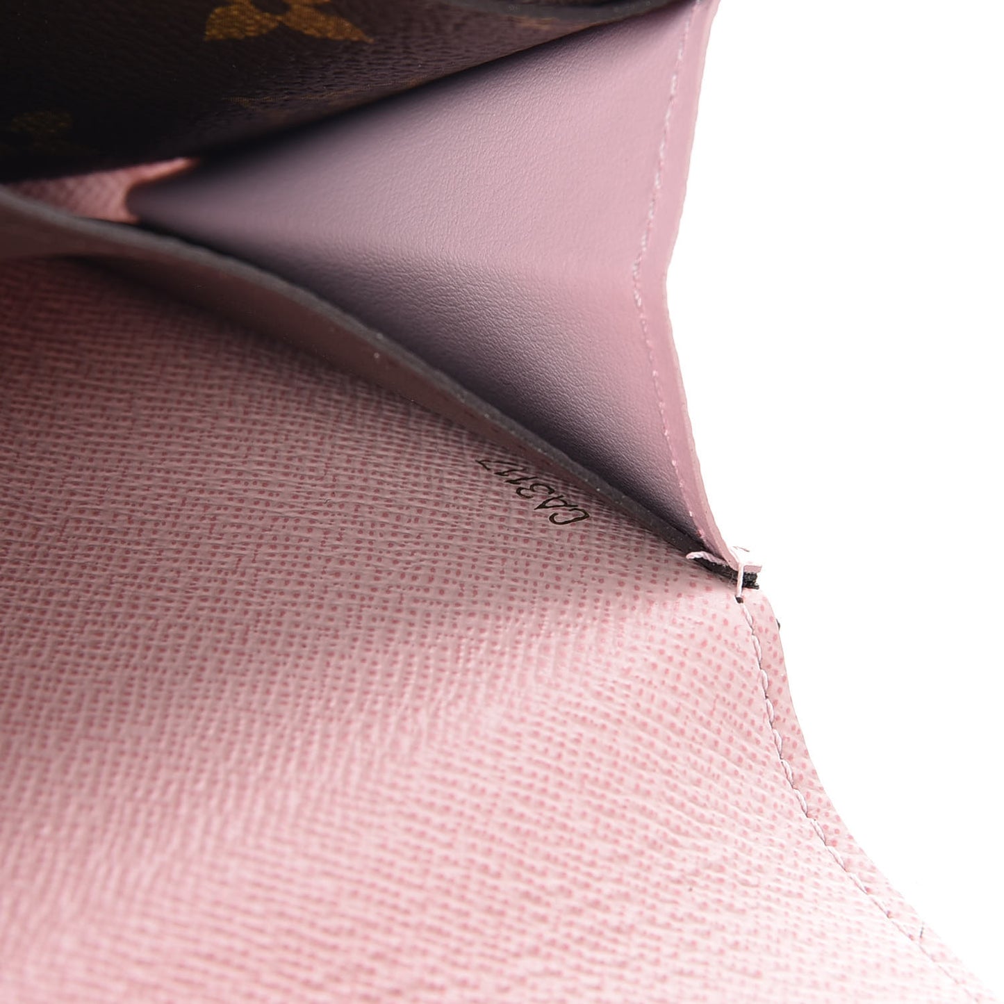 Monogram Emilie Wallet Rose Ballerine