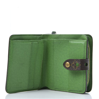 Louis Vuitton Monogram Perforated Compact Zipped Wallet Green 4 of 9