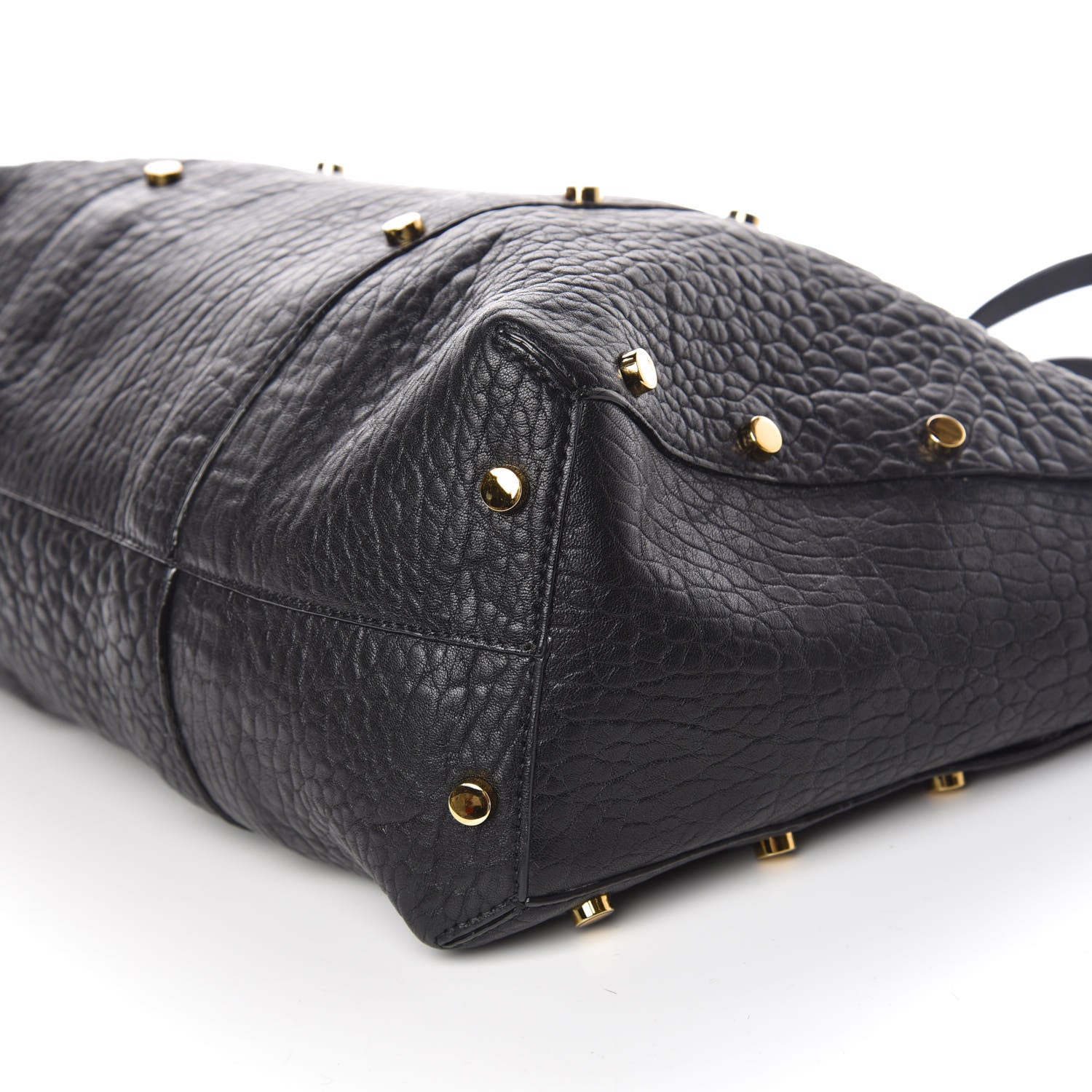 Jimmy Choo Grained Calfskin Studded Lockett Shopper Tote Black 6 of 8