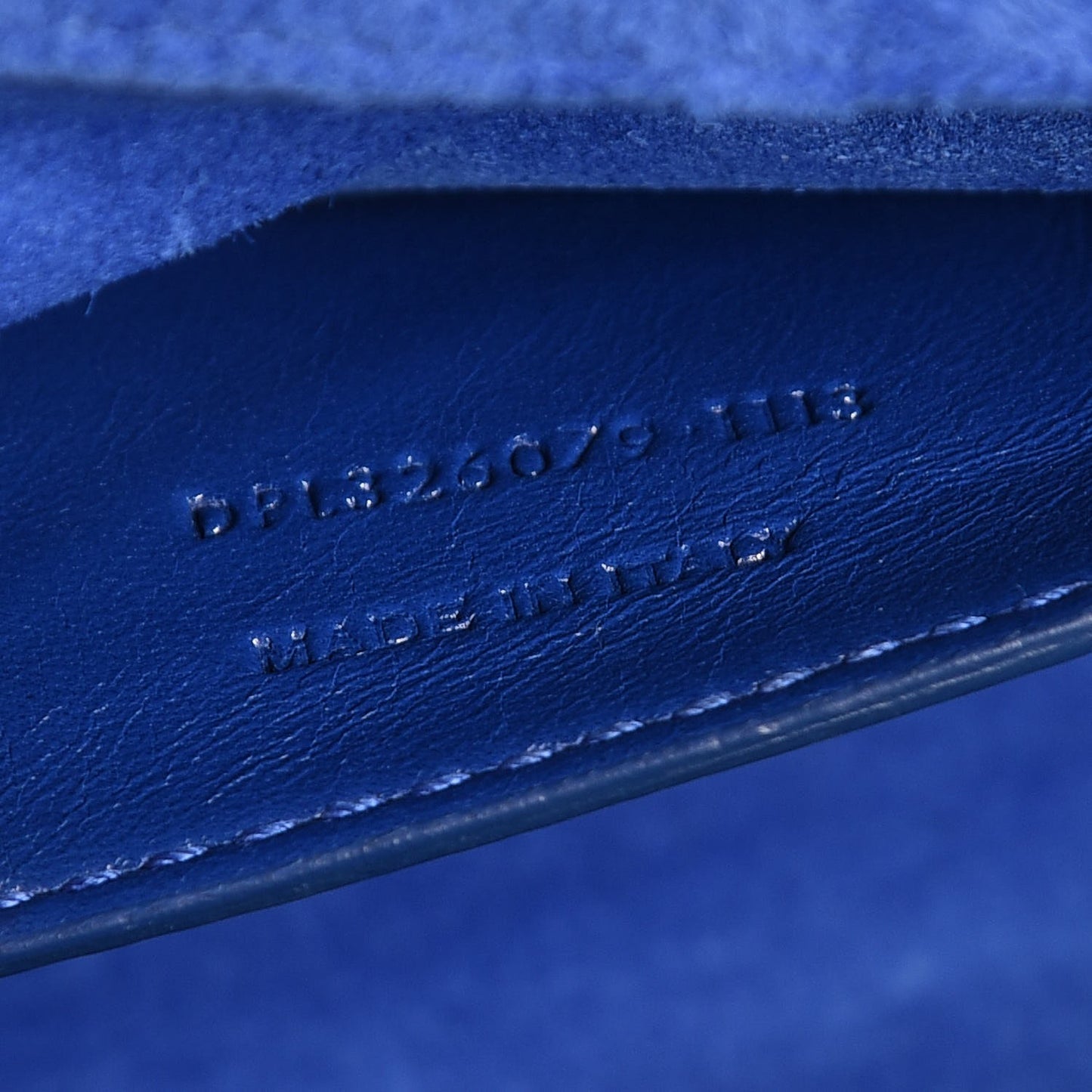 Patent Grain De Poudre Classic Monogram Cassandre Clutch Royal Blue