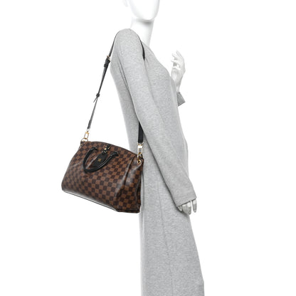 Louis Vuitton Damier Ebene Odeon Tote MM Black 2 of 9
