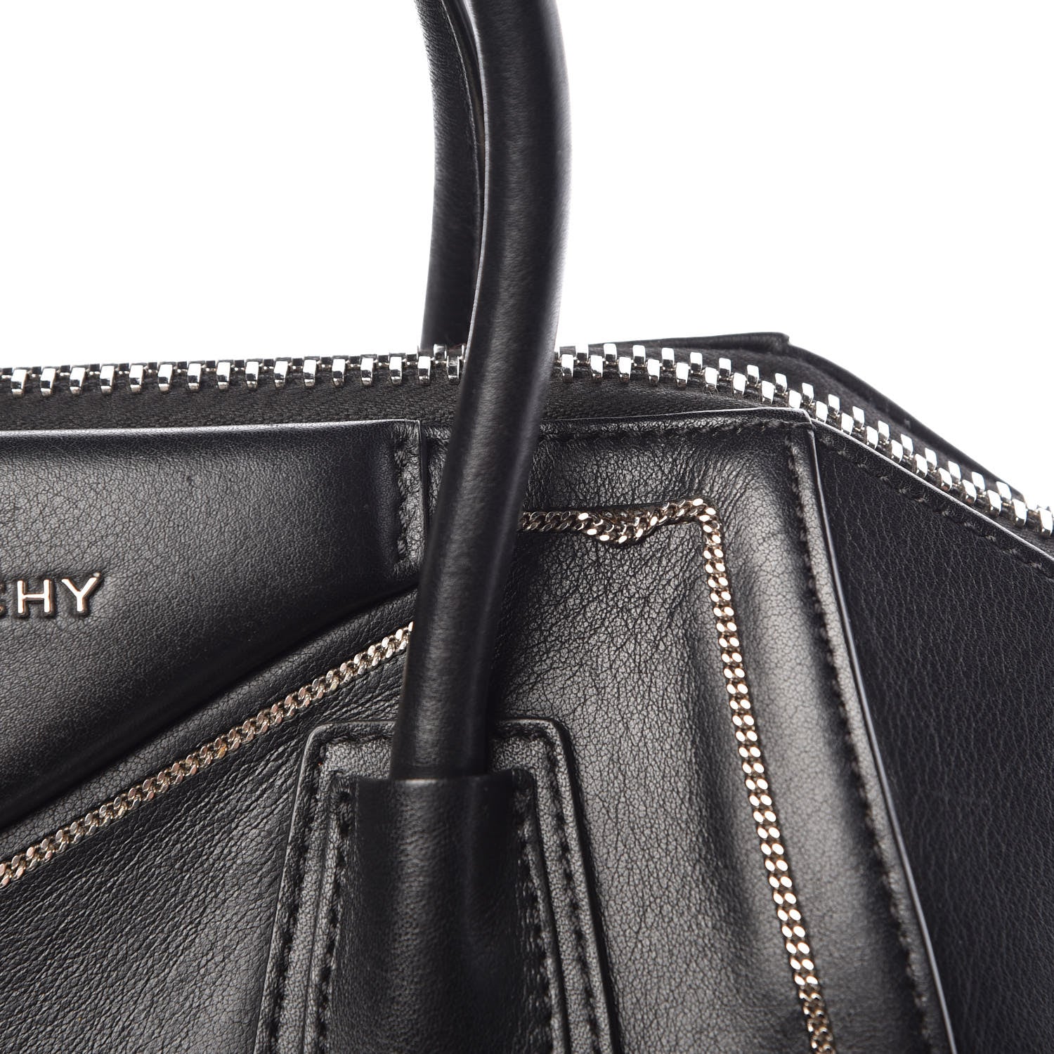 Givenchy Buffed Calfskin Small Chain Antigona Black 8 of 14