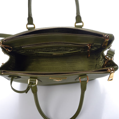 Prada Saffiano Medium Galleria Double Zip Tote Edera 6 of 9