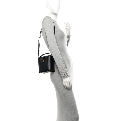 Saint Laurent Shiny Calfskin Le 37 Mini Bucket Bag Black 2 of 10