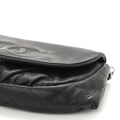 Chanel Caviar Half Moon Wallet On Chain WOC Black 12 of 14
