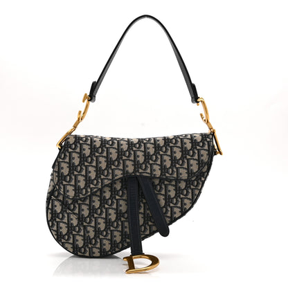 Christian Dior Oblique Saddle Bag Blue 1 of 10