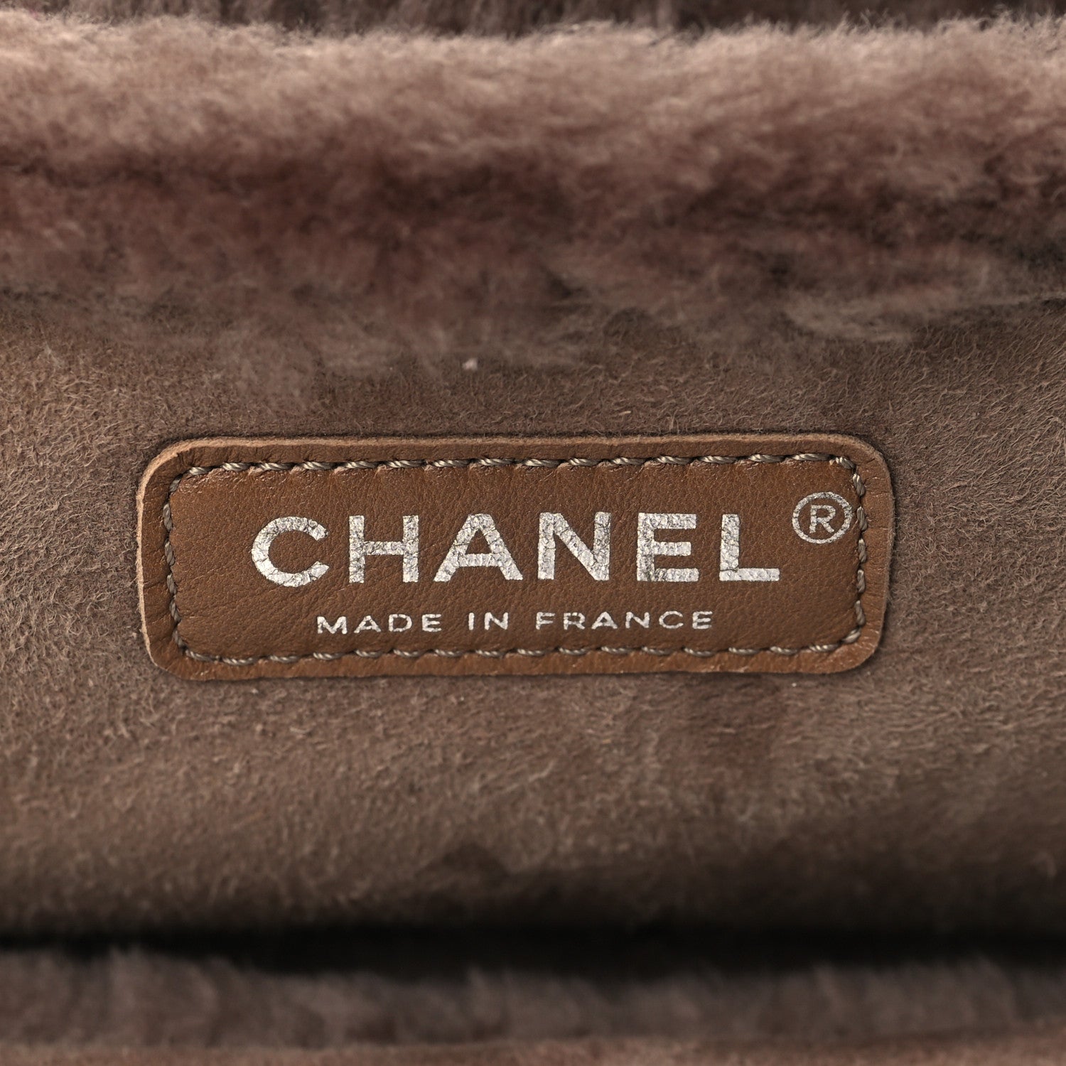 Chanel Shearling Quilted Mademoiselle Flap Light Brown 6 of 10