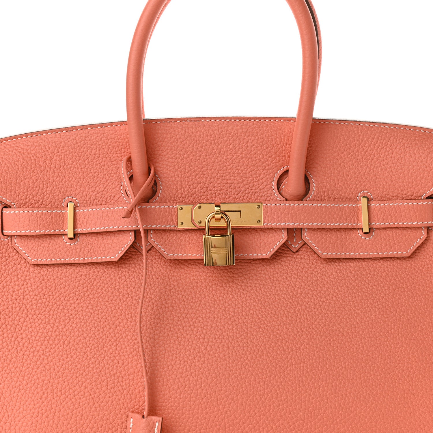 Hermes Taurillon Clemence Birkin 35 Crevette 8 of 14