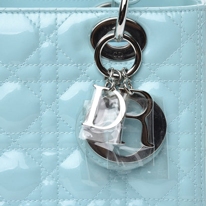 Christian Dior Patent Cannage Medium Lady Dior Light Blue 12 of 12