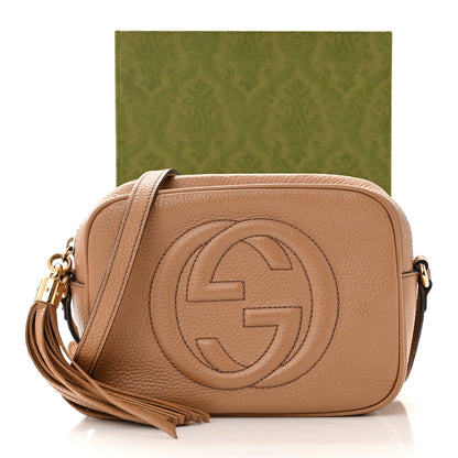 Gucci Pebbled Calfskin Small Soho Disco Bag Camelia 13 of 13
