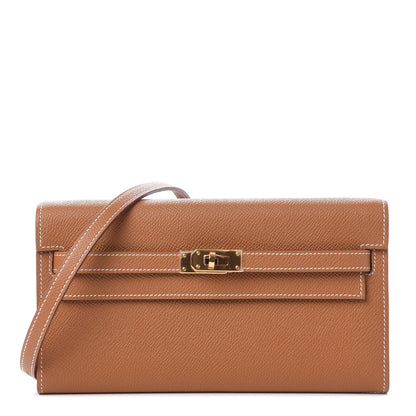 Hermes Epsom Kelly Wallet To Go Gold 1 of 10