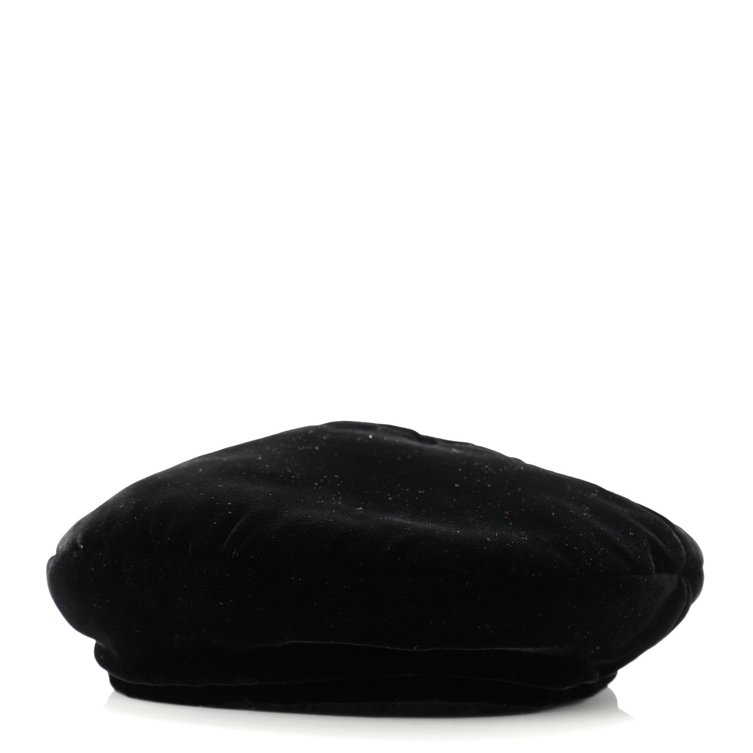 Chanel Velvet Beret Hat Black 6 of 10