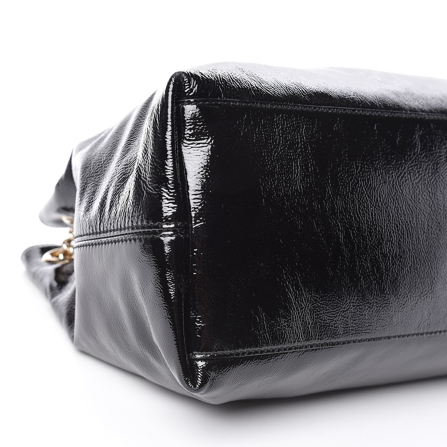 Gucci Patent Medium Soho Chain Shoulder Bag Black 8 of 9