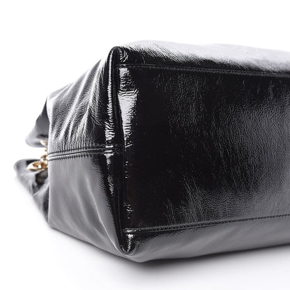 Gucci Patent Medium Soho Chain Shoulder Bag Black 8 of 9