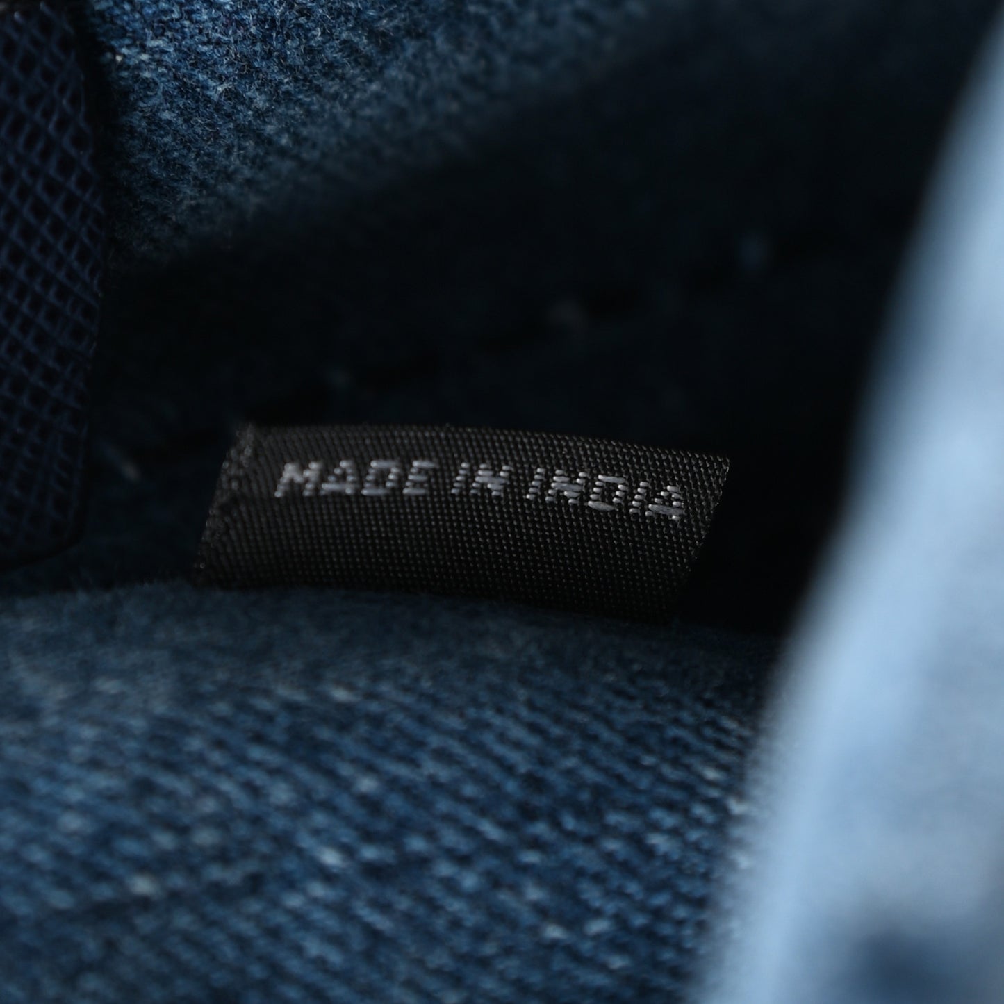 Denim Small Logo Tote Bleu