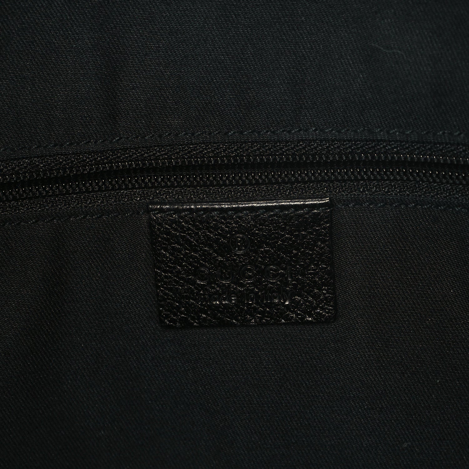 Gucci Denim Monogram Abbey D Ring Hobo Black 6 of 13