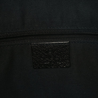 Gucci Denim Monogram Abbey D Ring Hobo Black 6 of 13