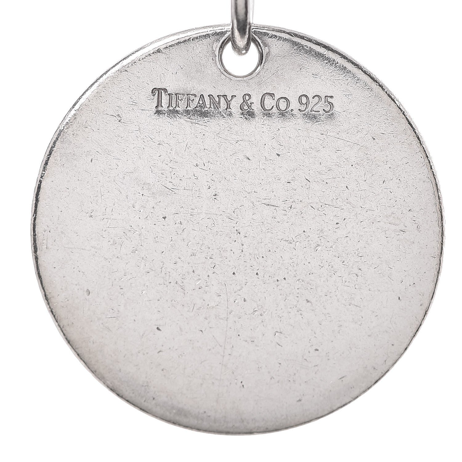 Tiffany Sterling Silver Round Tag Charm Bracelet 5 of 5