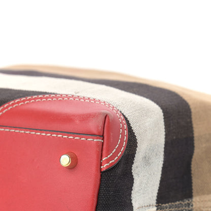 Burberry Canvas Mega Check Medium Maidstone Cadmium Red 12 of 15