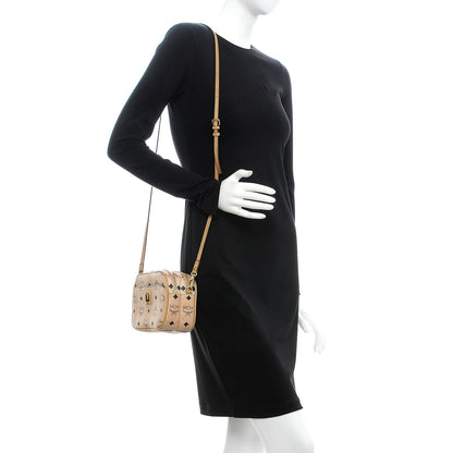 MCM Striped Visetos Mini Crossbody Bag Beige 2 of 14