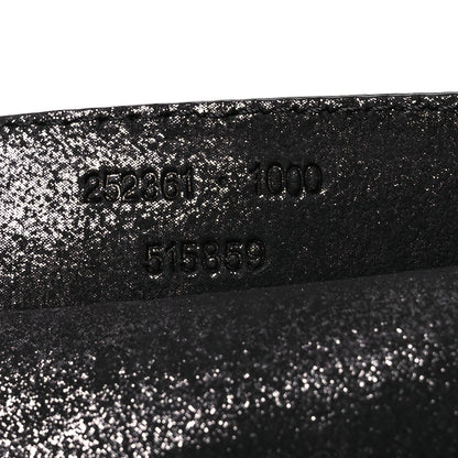 Balenciaga Metallic Calfskin Milky Way Papier Clutch Black 7 of 8
