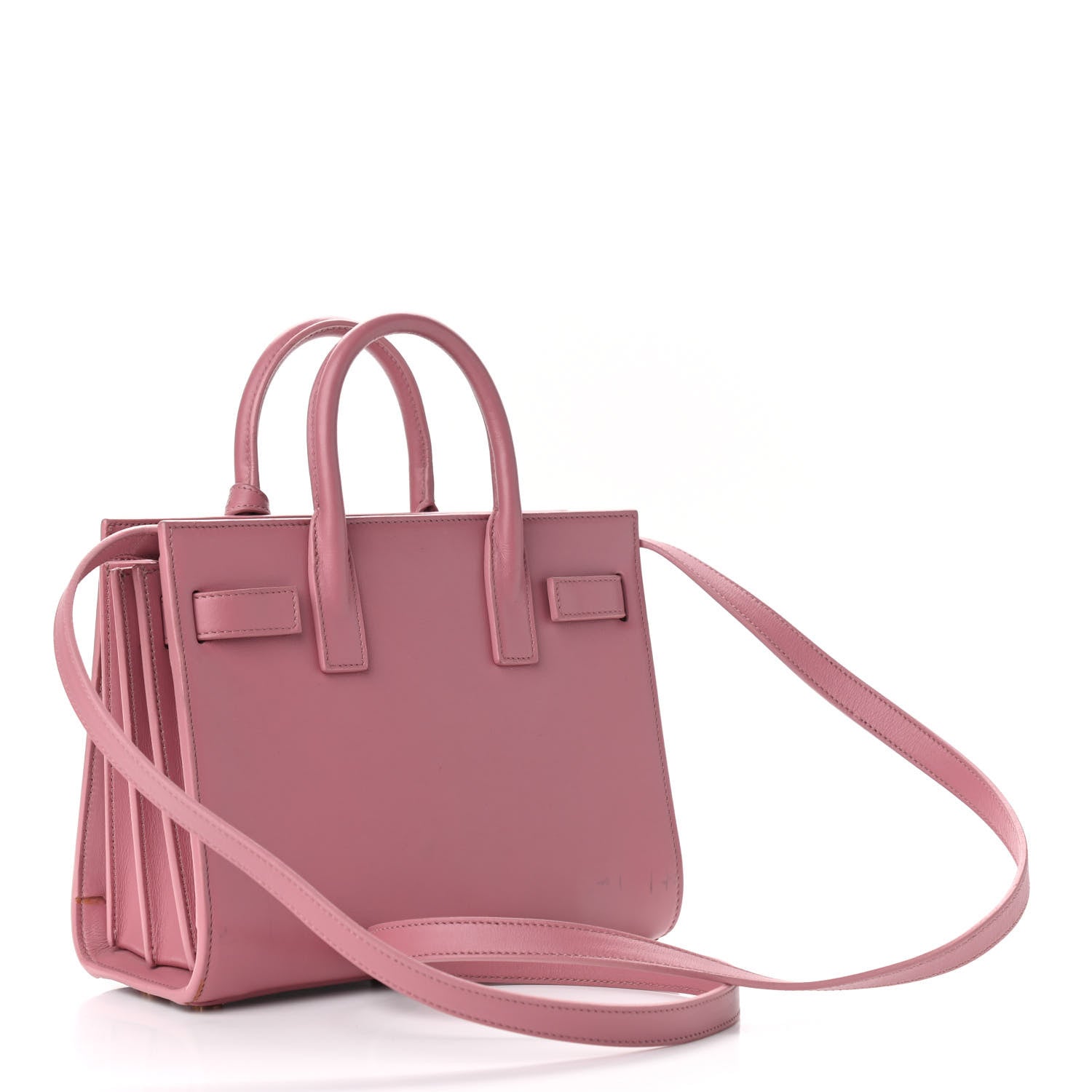 Saint Laurent Smooth Calfskin Nano Sac De Jour Rose Dark 2 of 14