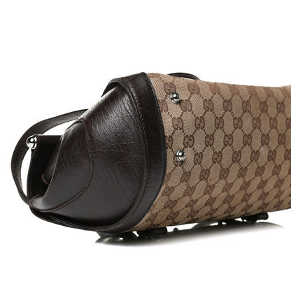 Gucci Monogram Small Bamboo Bullet Bag Dark Brown 5 of 15