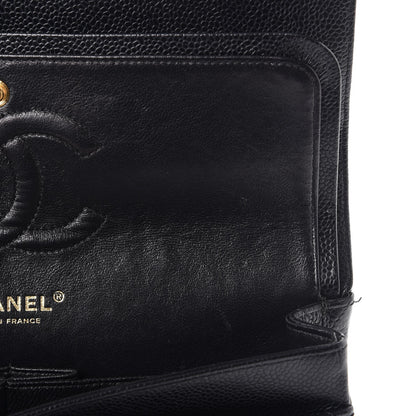 Chanel Caviar Quilted Medium Double Flap Black 10 of 12