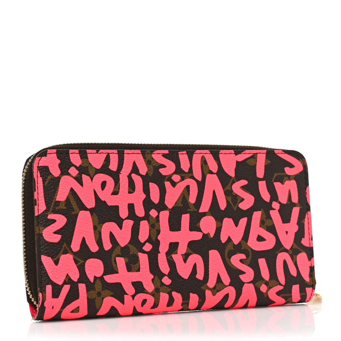 Monogram Graffiti Zippy Wallet Fuchsia